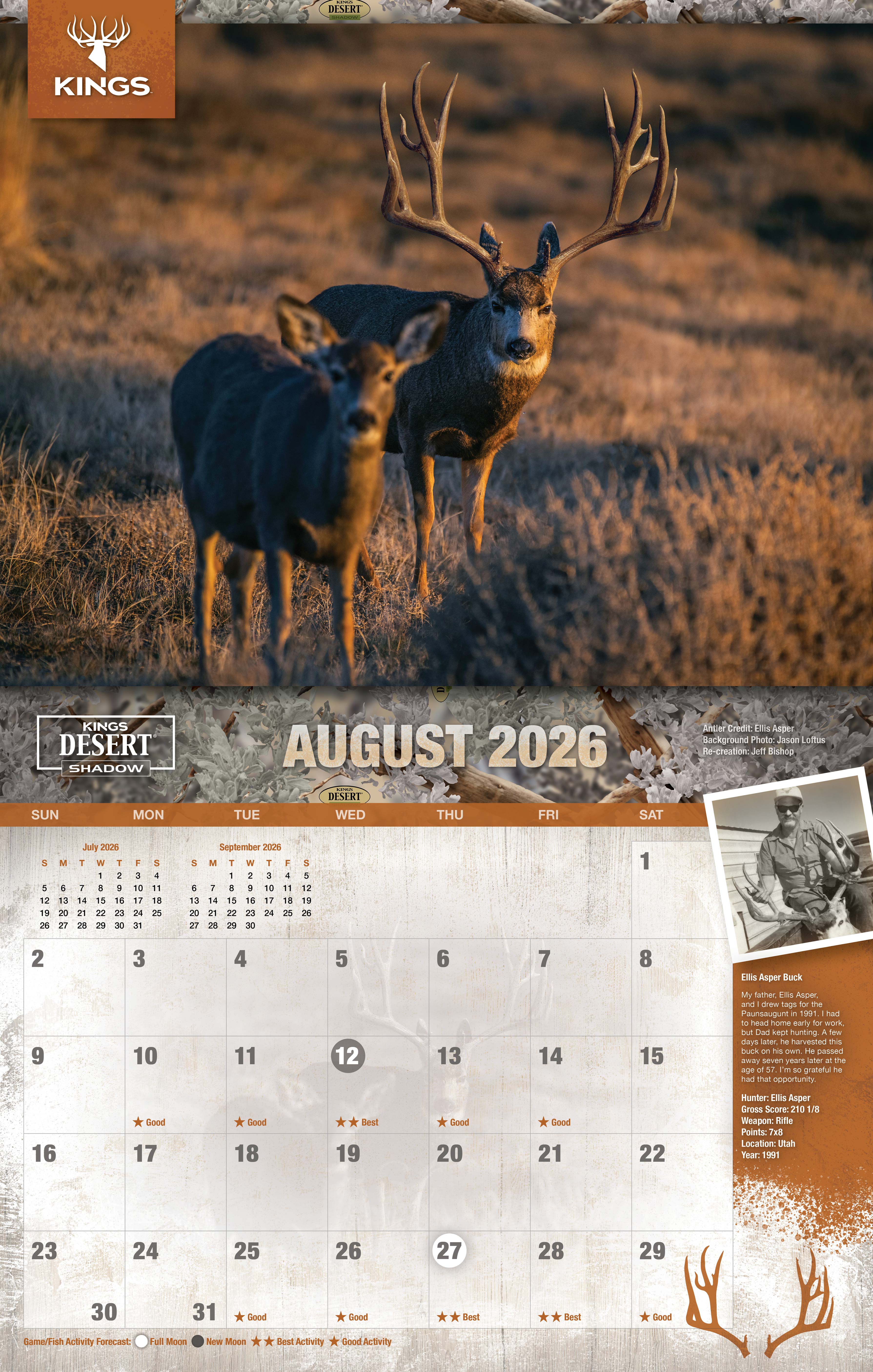 2026 Kings Mule Deer Calendar - Image 2