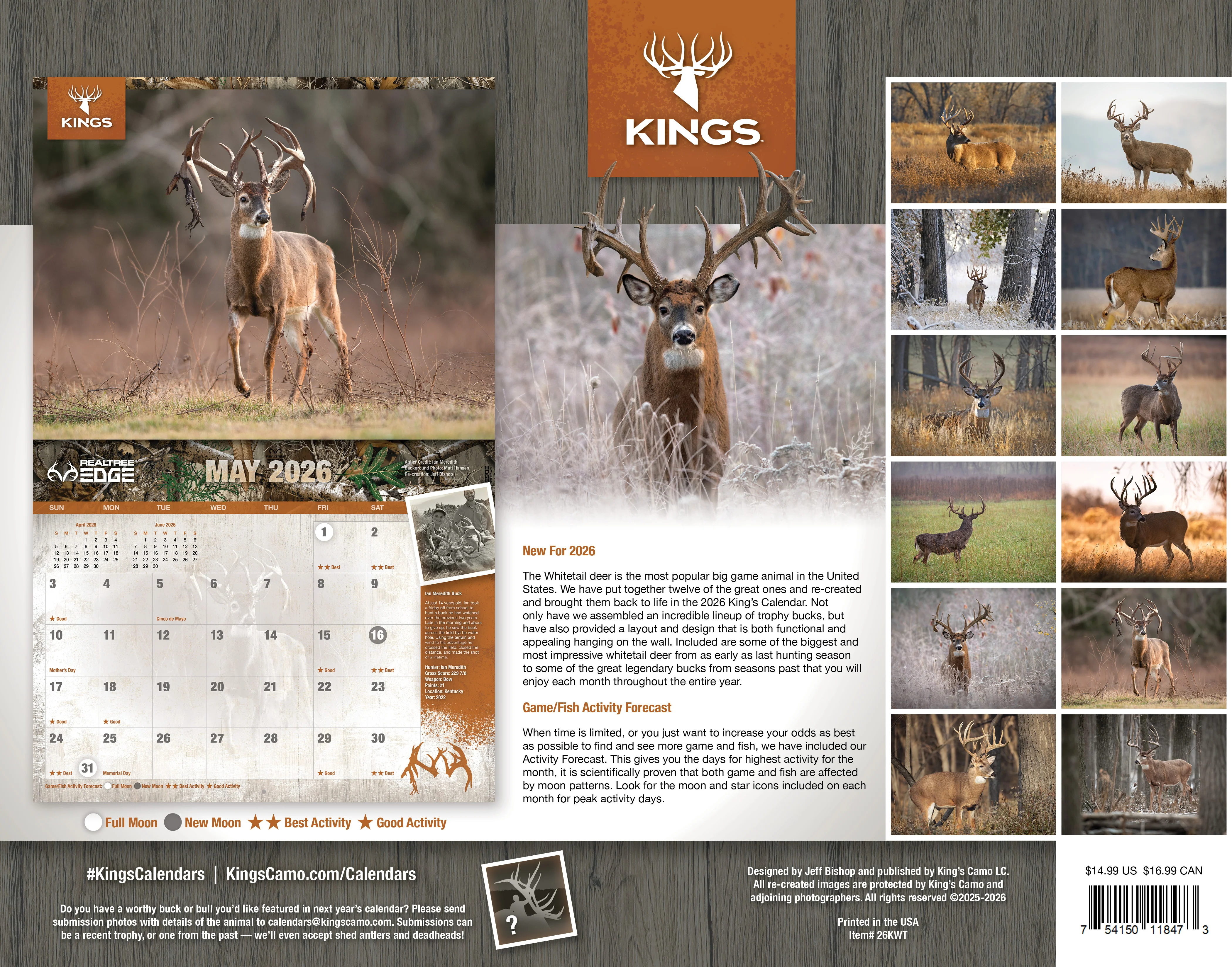 2026 Kings Whitetail Calendar TWIN PACK - Image 3